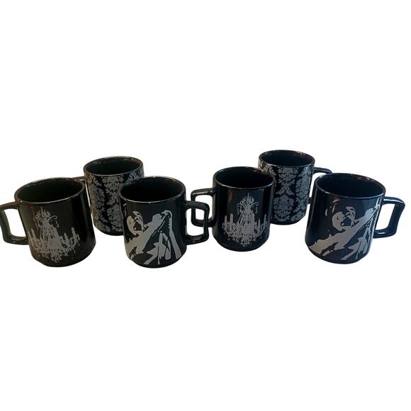 Romantic Rock Collection 2003 RAAM 6 oz Mugs Set of 6 Collectible Cups - Picture 1 of 10